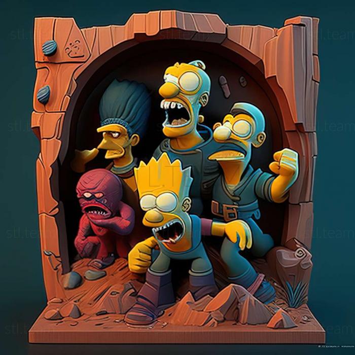 3D модель Гра Сімпсони Барт проти космічних мутантів (STL)